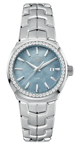 TAG Heuer Link Quartz 32mm Stainless Steel / Diamond / Blue MOP